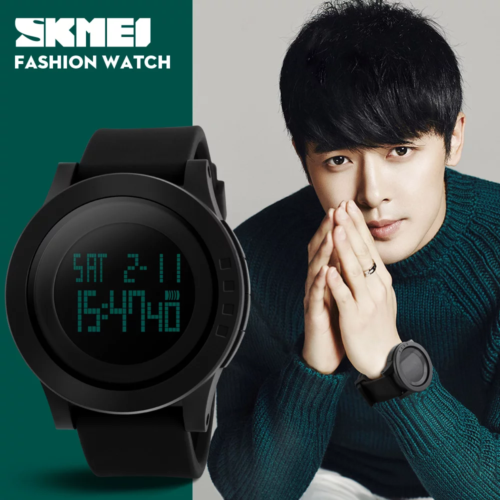 Jam Tangan Pria Skmei 1142 Original Digital Casual Rubber Jam Tangan Pria Skmei 1142 Original Digital Casual Rubber