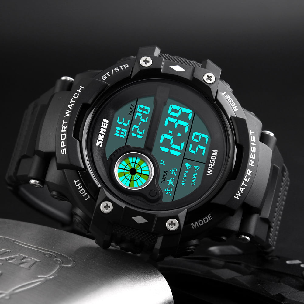 Jam Tangan Pria Skmei 1280 Digital Original Casual Rubber Jam Tangan Pria Skmei 1280 Digital Original Casual Rubber