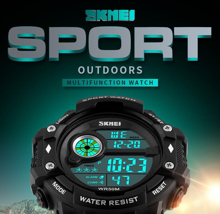 Jam Tangan Pria Skmei 1280 Digital Original Casual Rubber Jam Tangan Pria Skmei 1280 Digital Original Casual Rubber