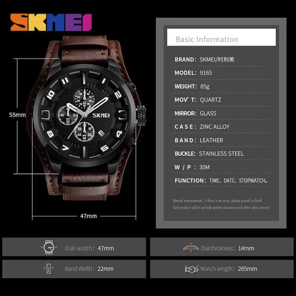 Jam Tangan Pria Skmei 9165 Original Analog Sport Watch Jam Tangan Pria Skmei 9165 Original Analog Sport Watch