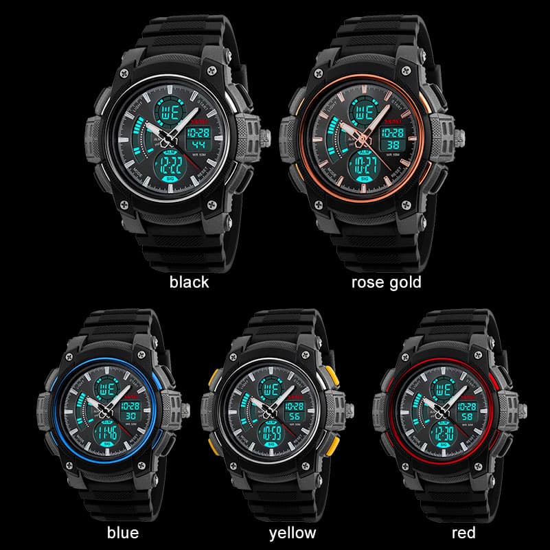 Jam Tangan Pria Skmei 1192 Original Dual Time Sport Watch