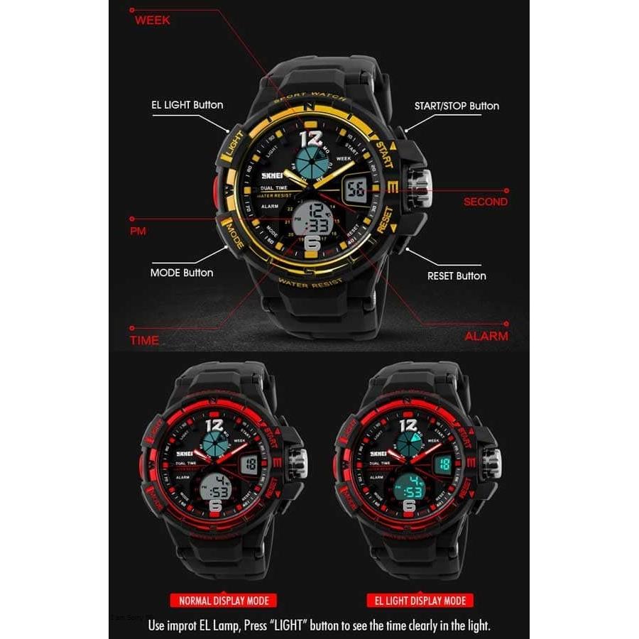 Jam Tangan Pria Skmei 1148 Original Dual Time Sport Watch
