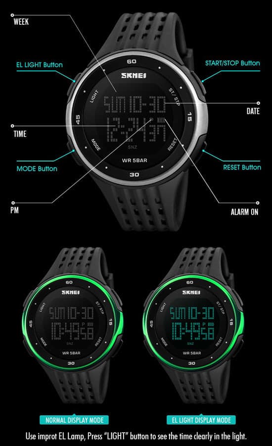 Jam Tangan Pria Skmei 1219 Original Digital Sport Watch