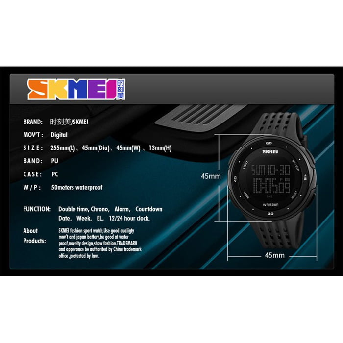 Jam Tangan Pria Skmei 1219 Original Digital Sport Watch