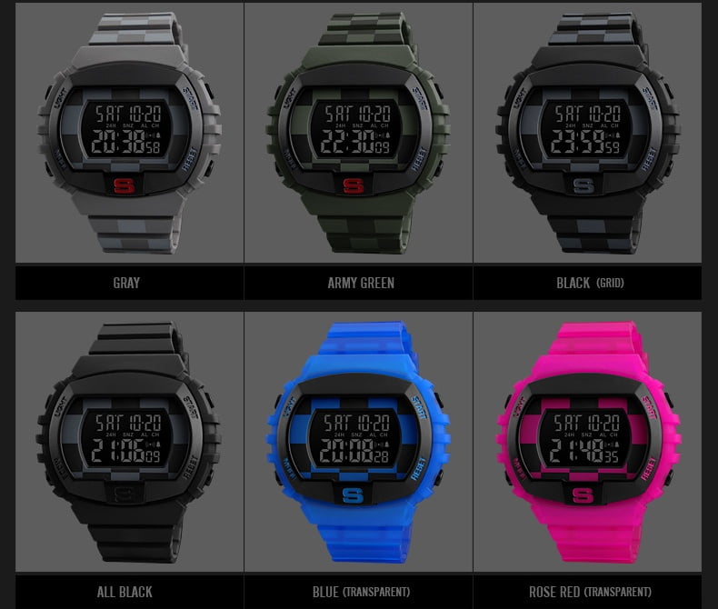 Jam Tangan Pria Skmei 1304 Original Digital Rubber