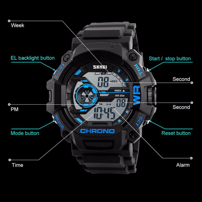Jam Tangan Pria Skmei 1233 Original Digital Sport Watch