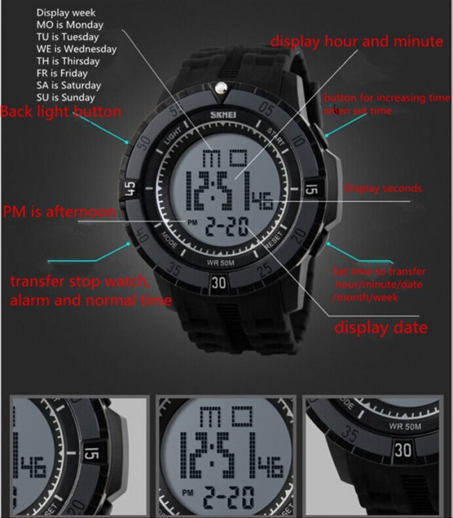 Jam Tangan Pria Skmei 1089 Original Digital Sport Watch
