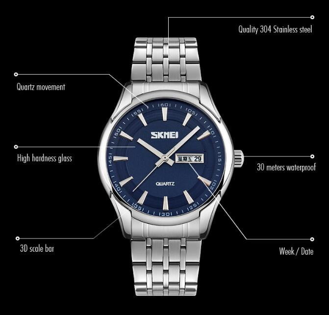 Jam Tangan Pria Skmei 9125 Original Analog Watch