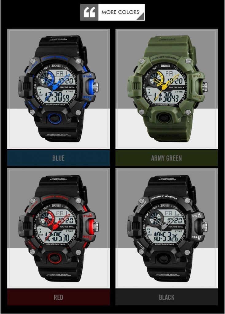 Jam Tangan Pria Skmei 1331 Original Dual Time Sport Watch