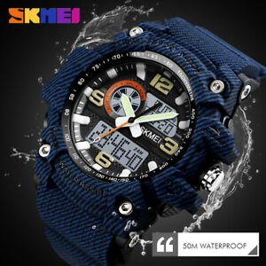 Jam Tangan Pria Skmei 1436 Original Dual Time Sport Watch