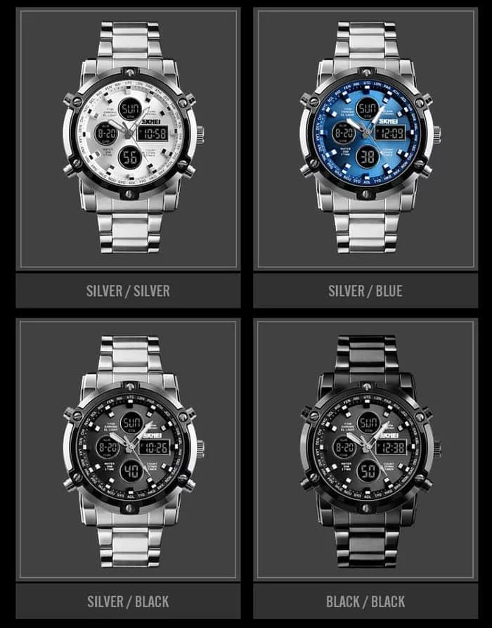 Jam Tangan Skmei 1389 Original Dual Time