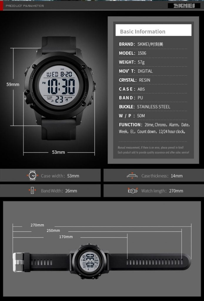 Jam Tangan Pria Skmei 1506 Original Digital Sport Watch