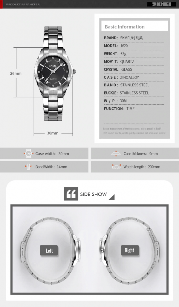 Jam Tangan Wanita Skmei 1620 Original Analog Sport Watch