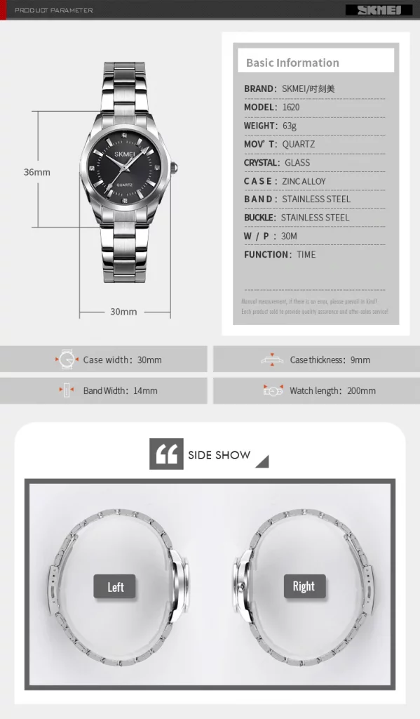 Jam Tangan Wanita Skmei 1620 Original Analog Sport Watch