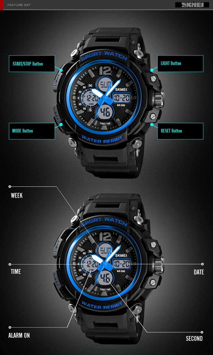 Jam Tangan Pria Skmei 1498 Original Digital Sport Watch Jam Tangan Pria Skmei 1498 Original Digital Sport Watch