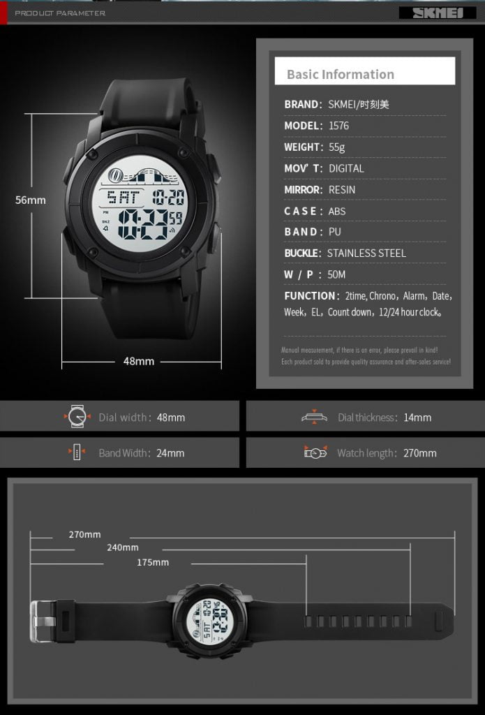 Jam Tangan Pria Skmei 1576 Original Digital Sport Watch