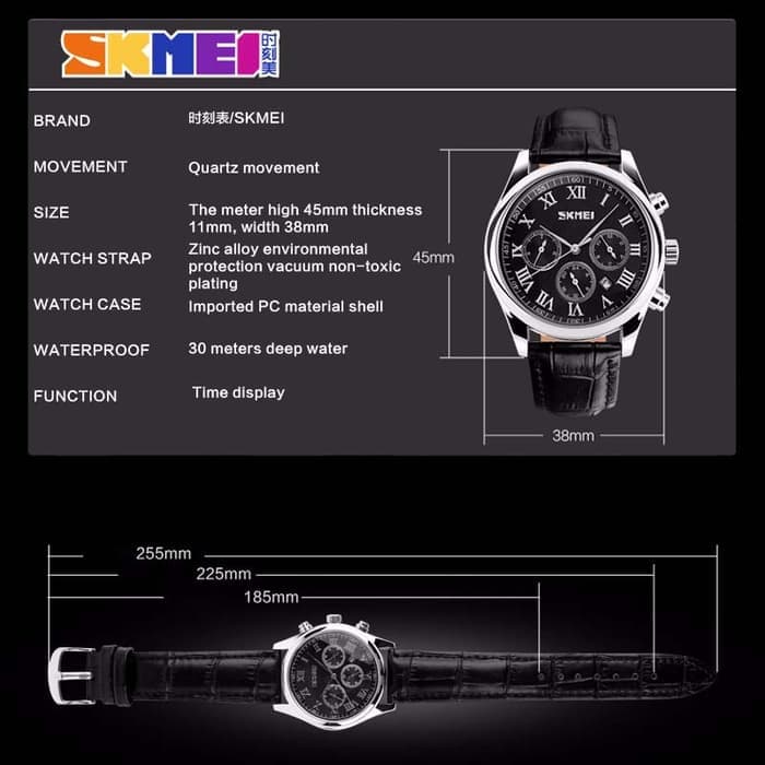 Jam Tangan Pria Skmei 9078 Original Analog Sport Watch