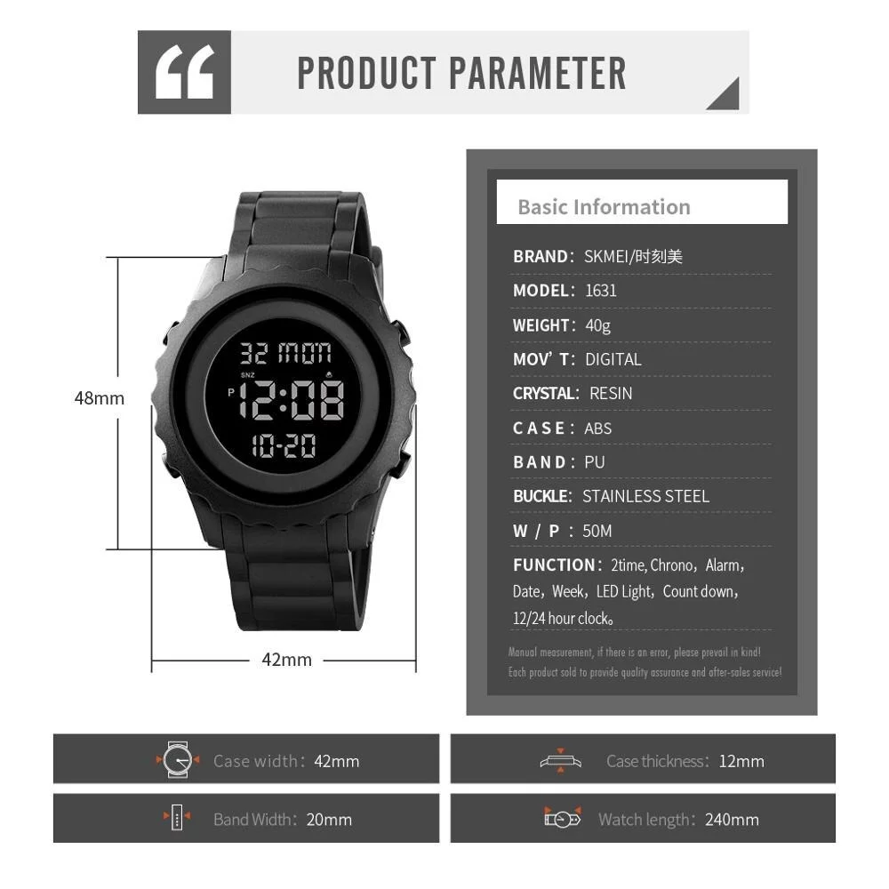 Jam Tangan Pria Skmei 1631 Original Digital Sport Watch