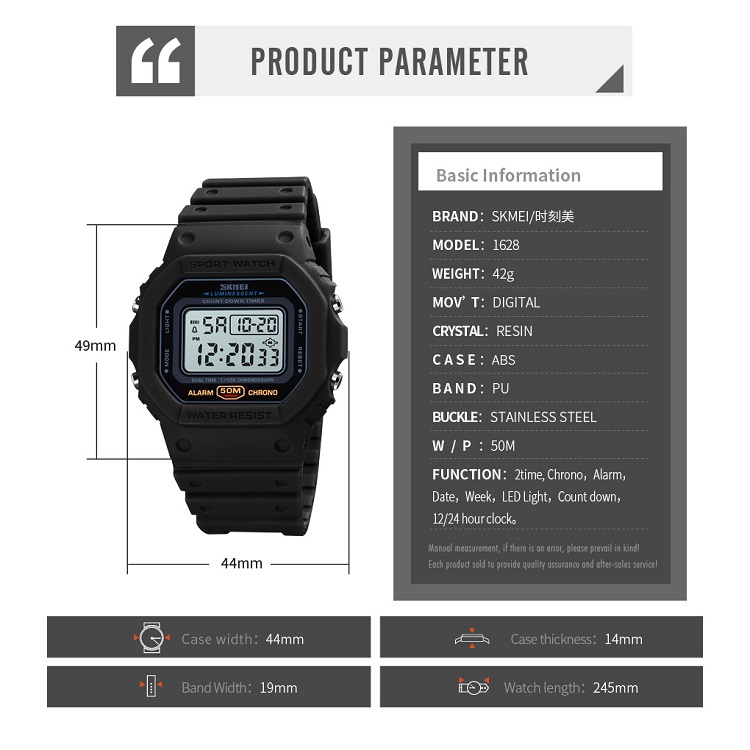 Jam Tangan Pria Skmei 1628 Original Digital Sport Watch