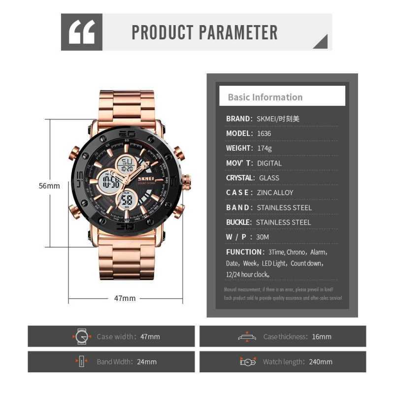 Jam Tangan Pria Skmei 1636 Original Digital Sport Watch