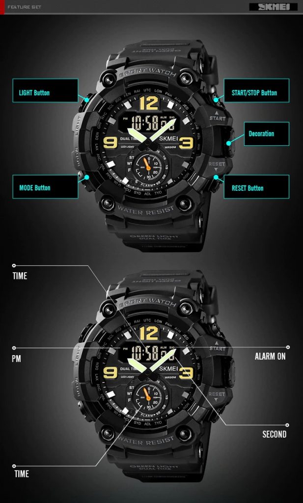 Jam Tangan Pria Skmei 1637 Original Digital Sport Watch