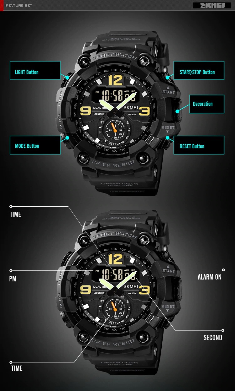 Jam Tangan Pria Skmei 1637 Original Digital Sport Watch Jam Tangan Pria Skmei 1637 Original Digital Sport Watch