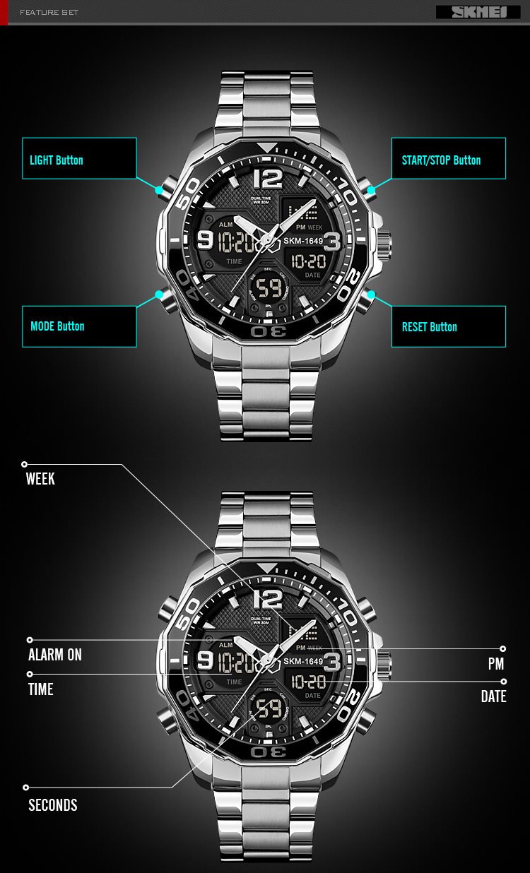 Jam Tangan Pria Skmei 1649 Original Digital Sport Watch Jam Tangan Pria Skmei 1649 Original Digital Sport Watch