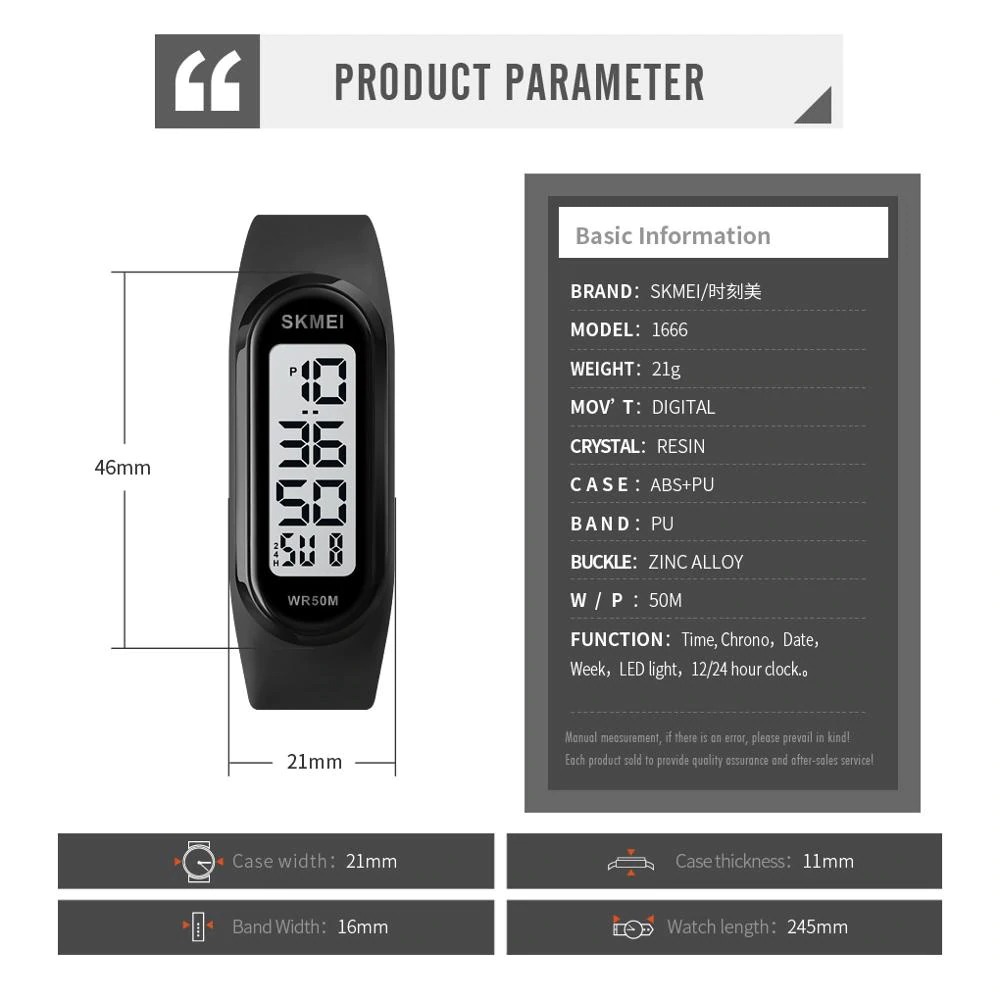 Jam Tangan Pria Skmei 1666 Original Digital Sport Watch