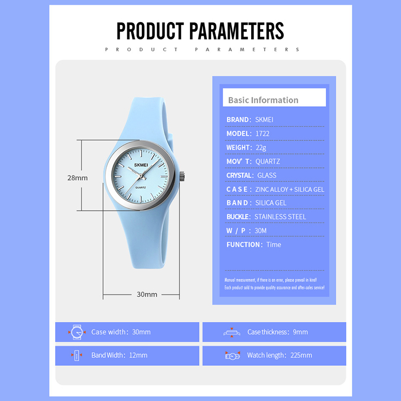 Jam Tangan Wanita Skmei 1722 Original analog Sport Watch