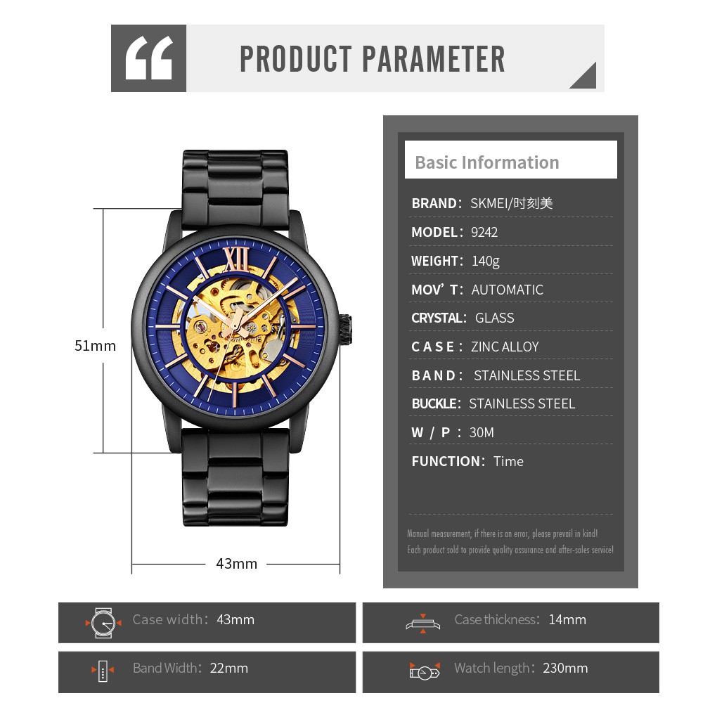 Jam Tangan Pria Skmei 9242 Original analog Sport Watch