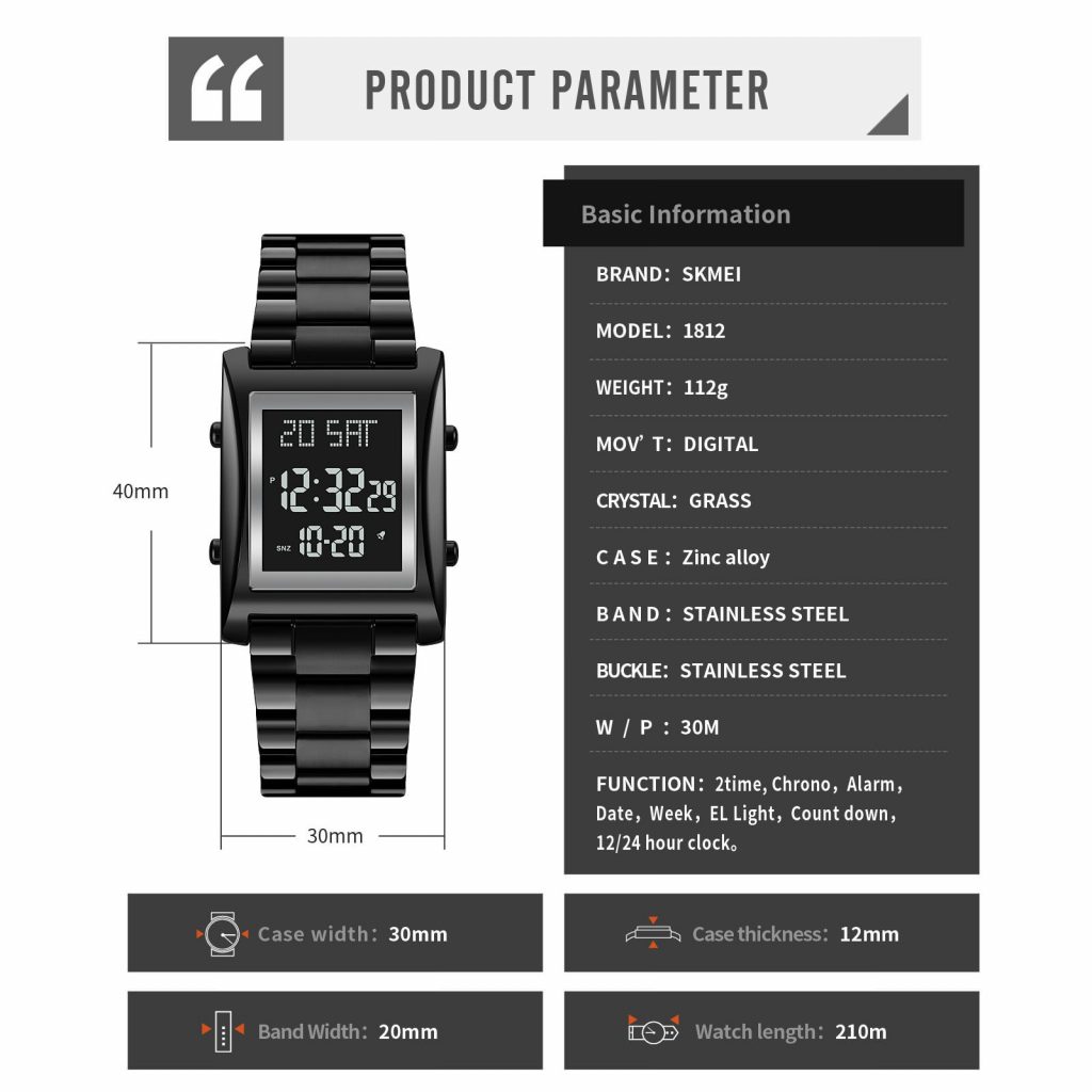 Jam Tangan Wanita Skmei 1812 Original analog Sport Watch