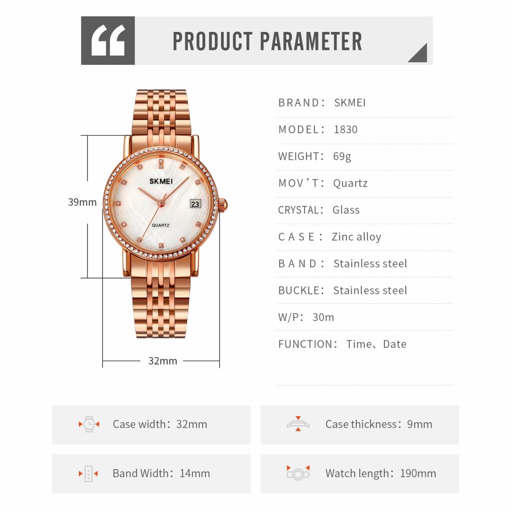Jam Tangan Wanita Skmei 1830 Original analog Sport Watch