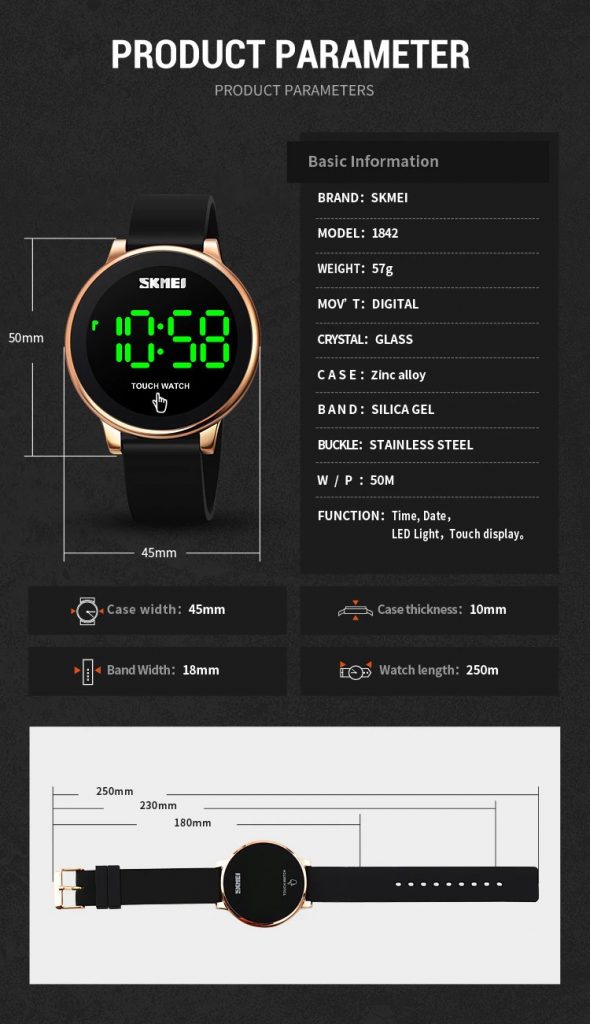 Jam Tangan Wanita Skmei 1842 Original analog Sport Watch