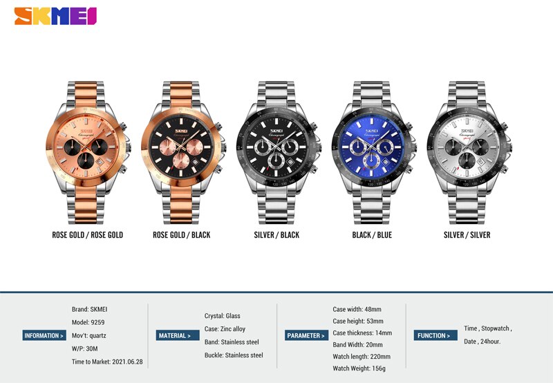 Jam Tangan Wanita Skmei 9259 Original analog Sport Watch