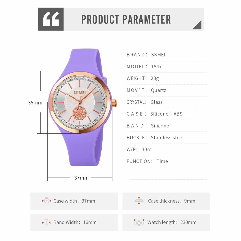 Jam Tangan Wanita Skmei 1847 Original analog Sport Watch