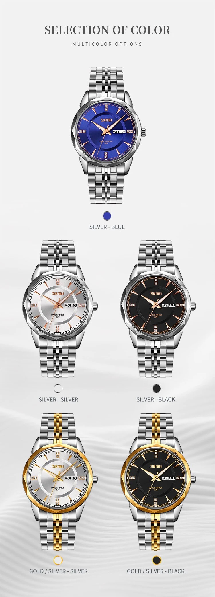 Jam Tangan Wanita Skmei 9268 Original analog Sport Watch Jam Tangan Wanita Skmei 9268 Original analog Sport Watch