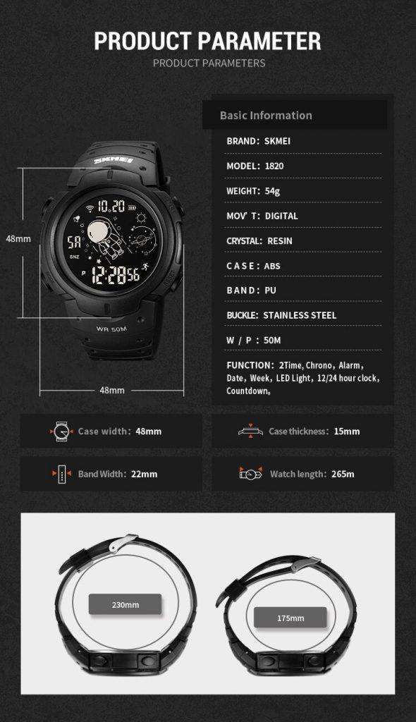 Jam Tangan Wanita Skmei 1820 Original analog Sport Watch