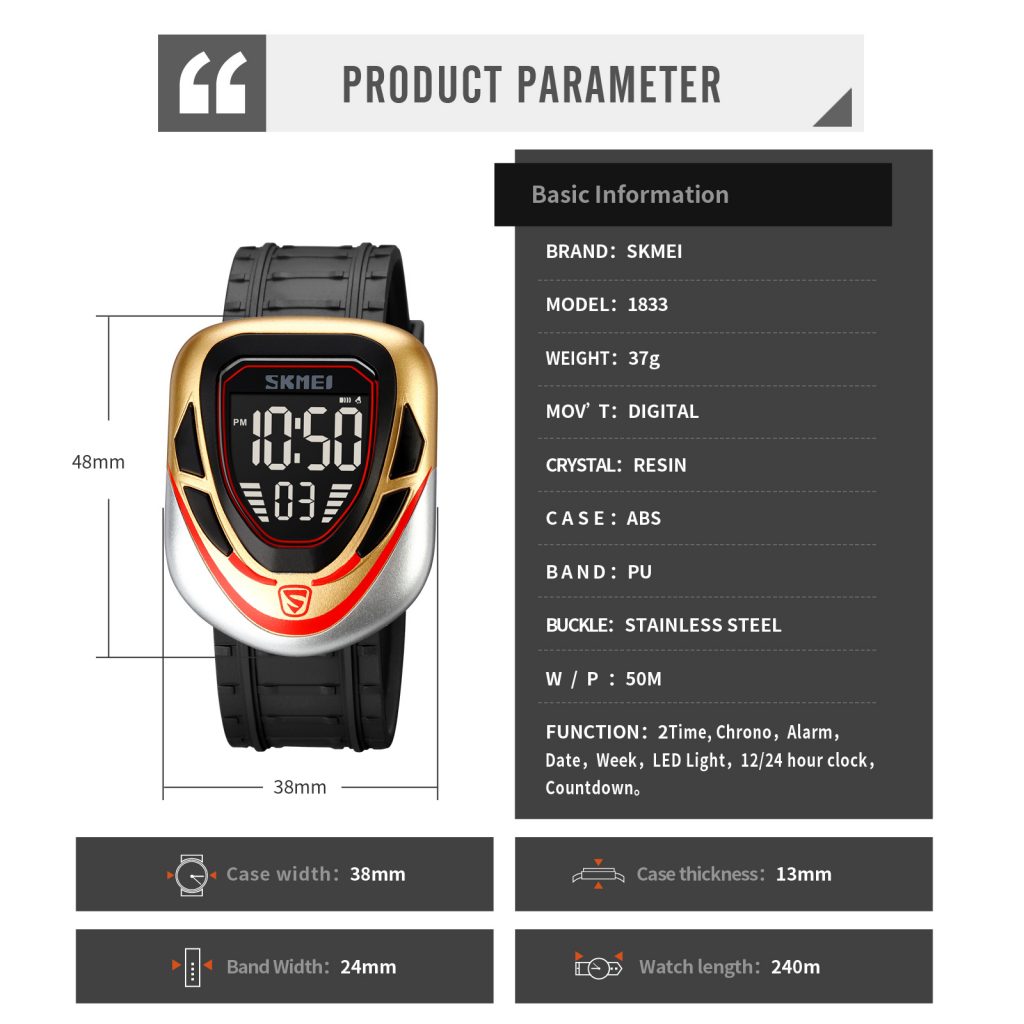 Jam Tangan Wanita Skmei 1833 Original analog Sport Watch