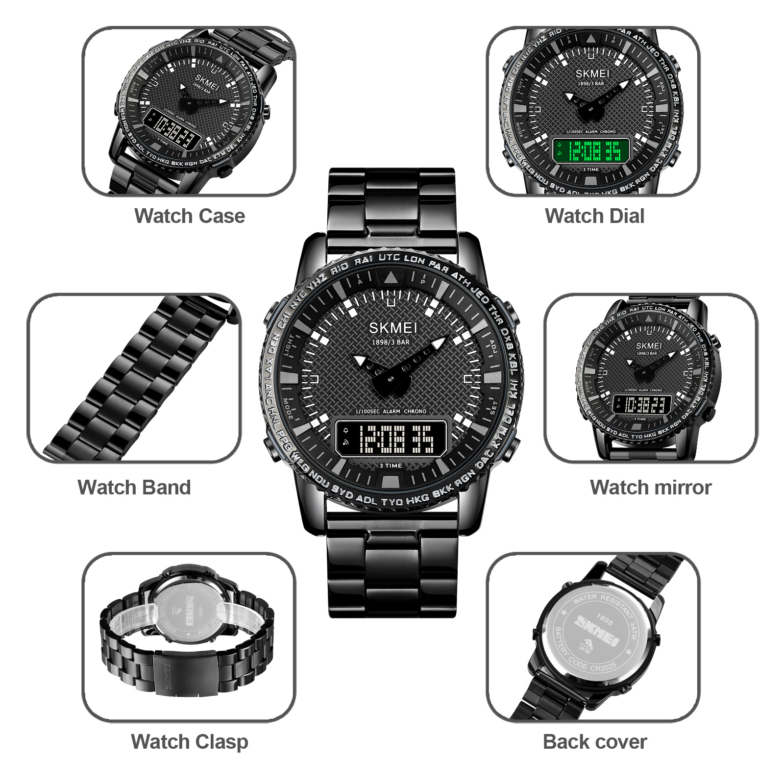 Jam Tangan Wanita Skmei 1898 Original analog Sport Watch Jam Tangan Wanita Skmei 1898 Original analog Sport Watch