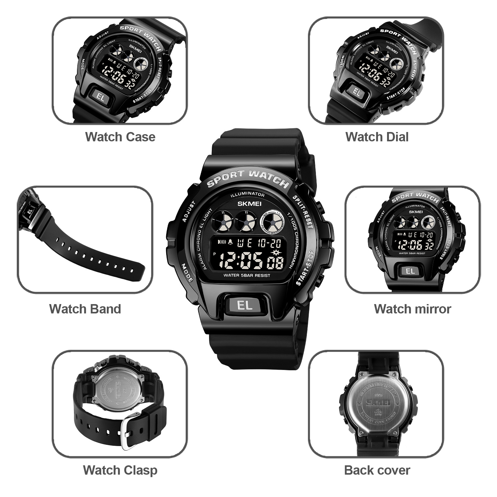 Jam Tangan Wanita Skmei 1905 Original analog Sport Watch Jam Tangan Wanita Skmei 1905 Original analog Sport Watch