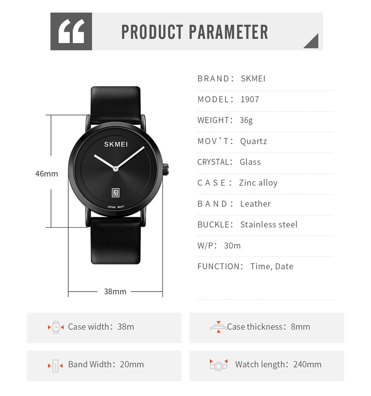 Jam Tangan Wanita Skmei 1907 Original analog Sport Watch