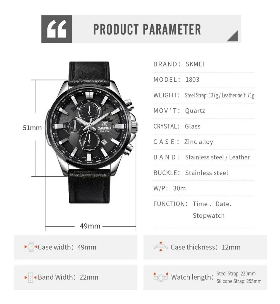 Jam Tangan Wanita Skmei 1803 Original analog Sport Watch