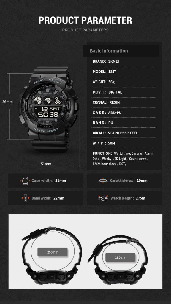 Jam Tangan Wanita Skmei 1857 Original analog Sport Watch