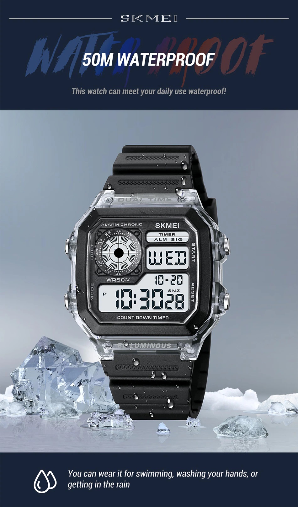 1998 - 7 Jam Tangan Wanita Skmei 1998 Original analog Sport Watch