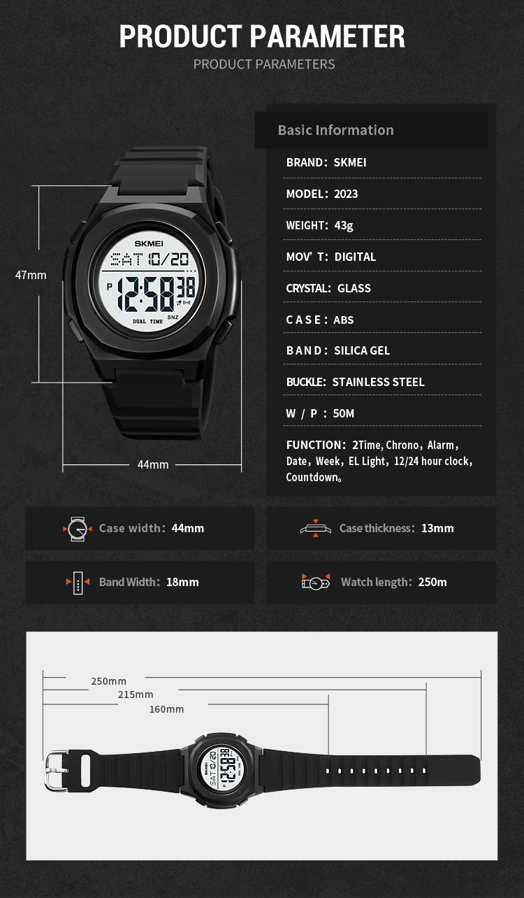 2023 - 3 Jam Tangan Wanita Skmei 2023 Original analog Sport Watch