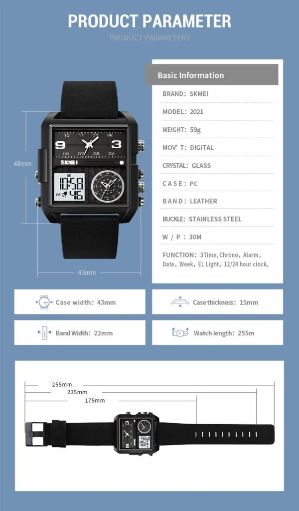 Jam Tangan Wanita Skmei 2021 Original analog Sport Watch