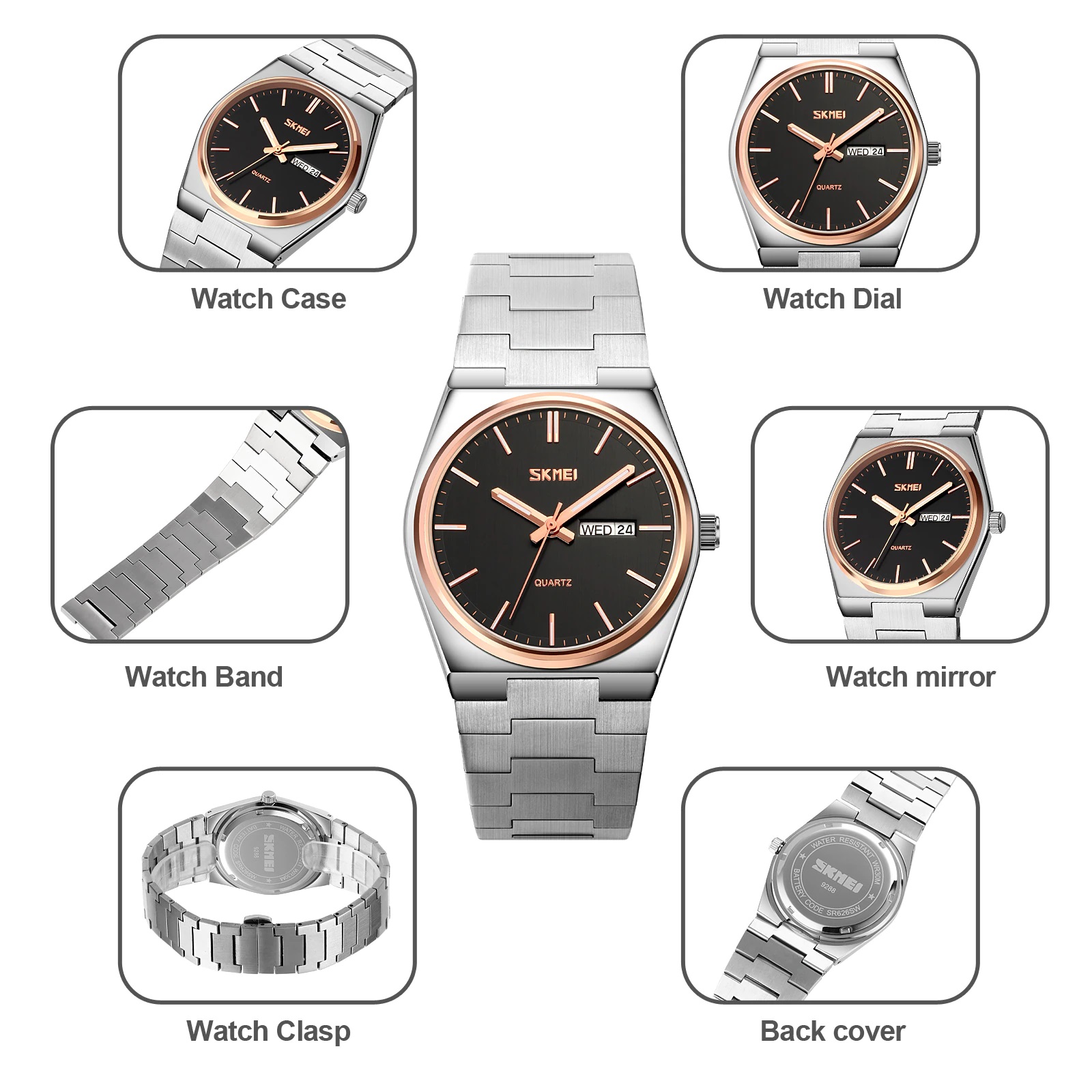 9288 - 5 Jam Tangan Wanita Skmei 9288 Original analog Sport Watch