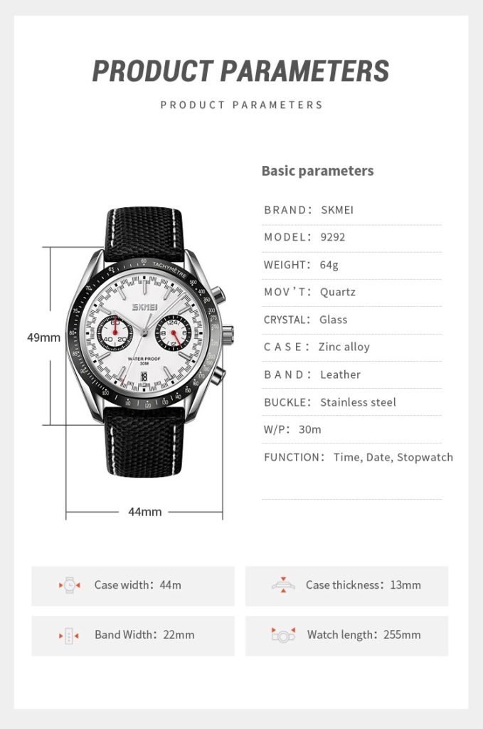 Jam Tangan Wanita Skmei 9292 Original analog Sport Watch