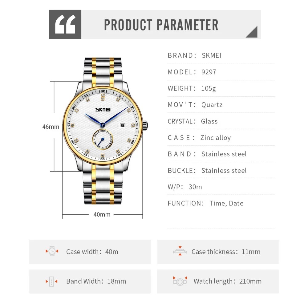 Jam Tangan Wanita Skmei 9297 Original analog Sport Watch