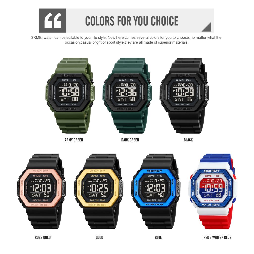 Jam Tangan Wanita Skmei 1988 Original analog Sport Watch